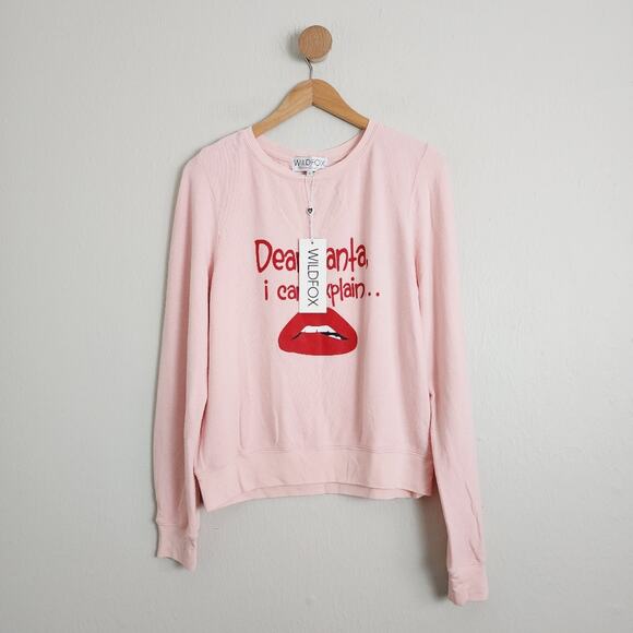 NEW Wildfox Dear Santa I Can Explain Baggy Jumper Christmas Sweatshirt - Picture 4 of 9